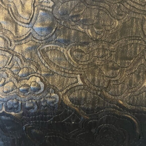 Blugirl Italian Mixed Media Sweater w/ Leather Embroidery - M - Picture 8 of 14